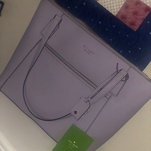 Kate spade icy lavender tote NWOT